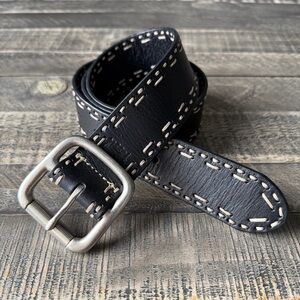 Fossil Genuine Leather Stitched Belt